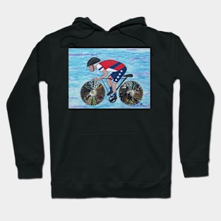 Bicycle Race by Harriette Knight Hoodie